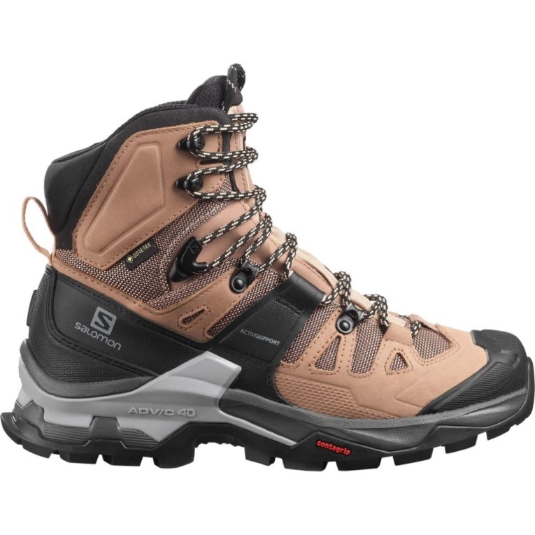 Botas Montaña Salomon Quest 4 GTX Mujer Marrom Negros | MX UCEP504